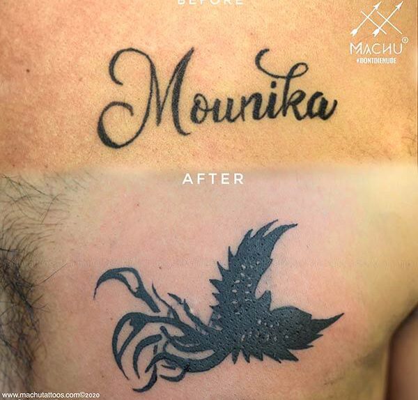 Simple Cover up Tattoo that will amaze you