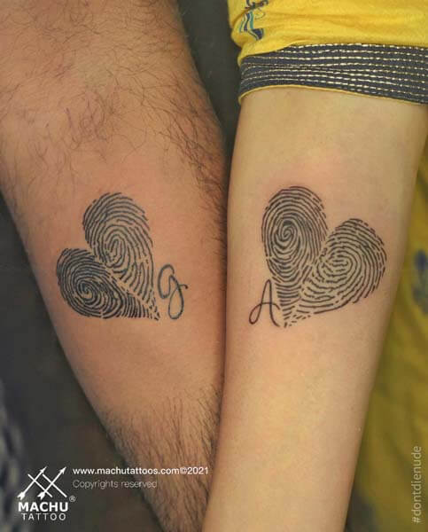 60 Meaningful Unique Match Couple Tattoos Ideas-kimdongho.edu.vn