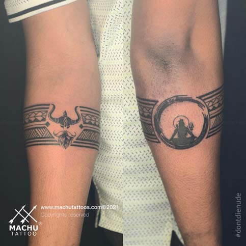 Lord Shiva Tattoo Design Arm Band Tattoo Tattooist Milan Magar Number+... |  TikTok
