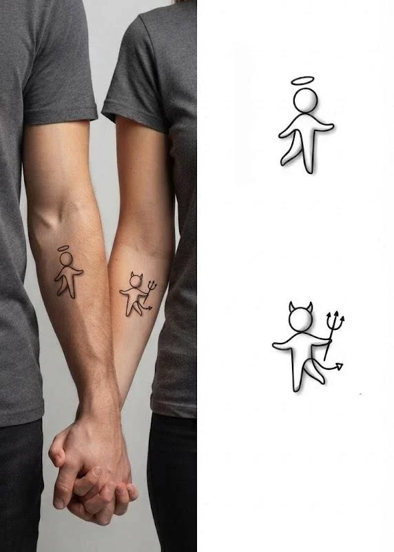 Couple Tattoos at Machu Tattoos: Meaningful Ideas for Two 6